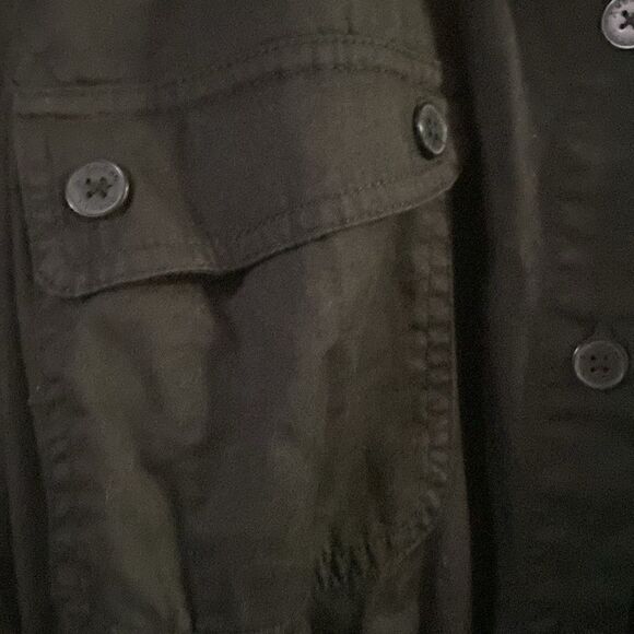 NWT American Living Womens Button Up Military-Style Black Utility Dress - Picture 6 of 9